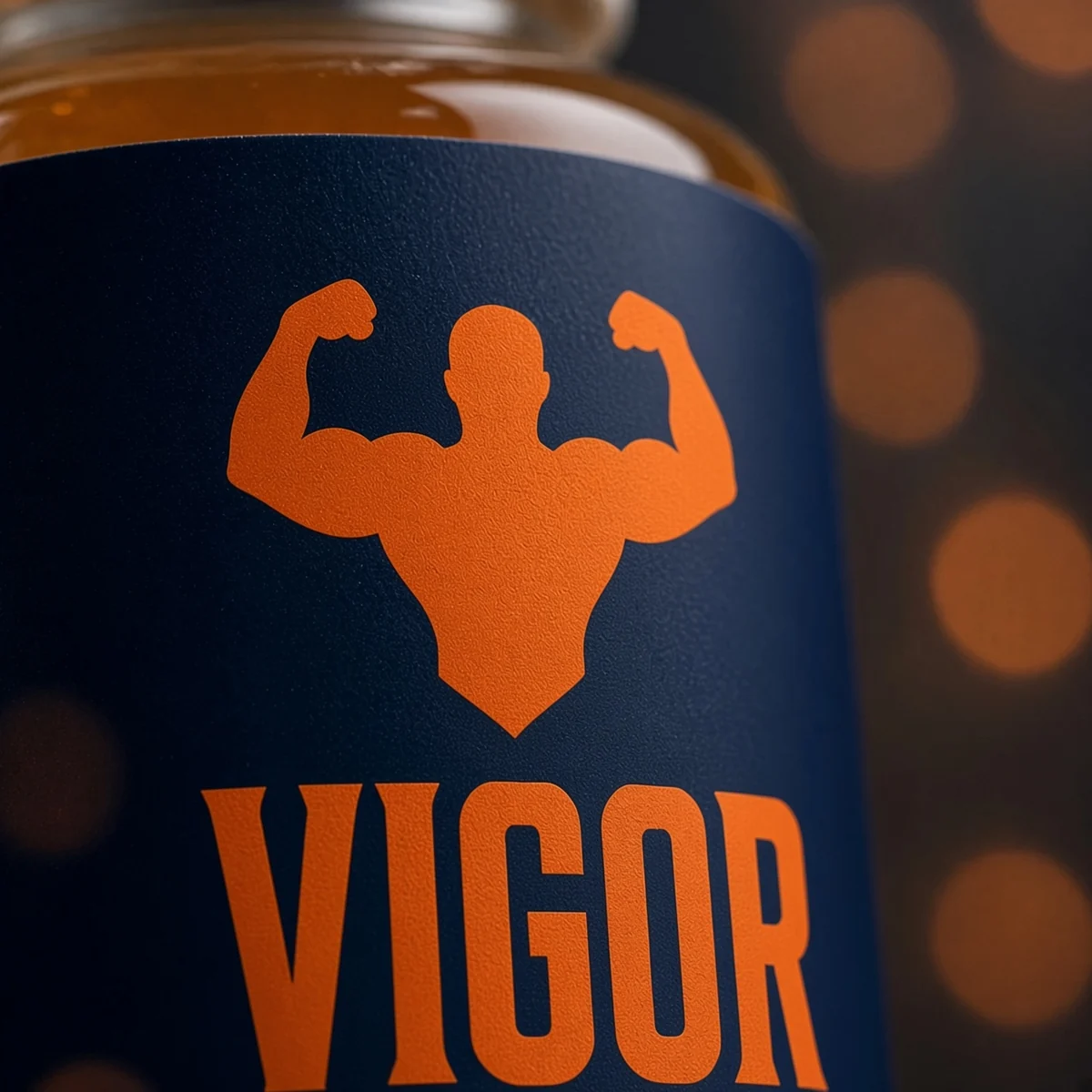 Vigor Jelly&reg; jar lit from behind